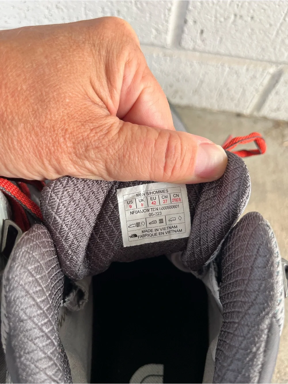 The North Face Men's Gray VECTIV Fastpack Mid Future Light Hiking Shoes